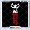 Venom Evolves Pain PNG Design 2 Venom Evolves Pain PNG Design