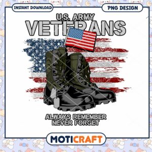 US Army Veterans PNG Design