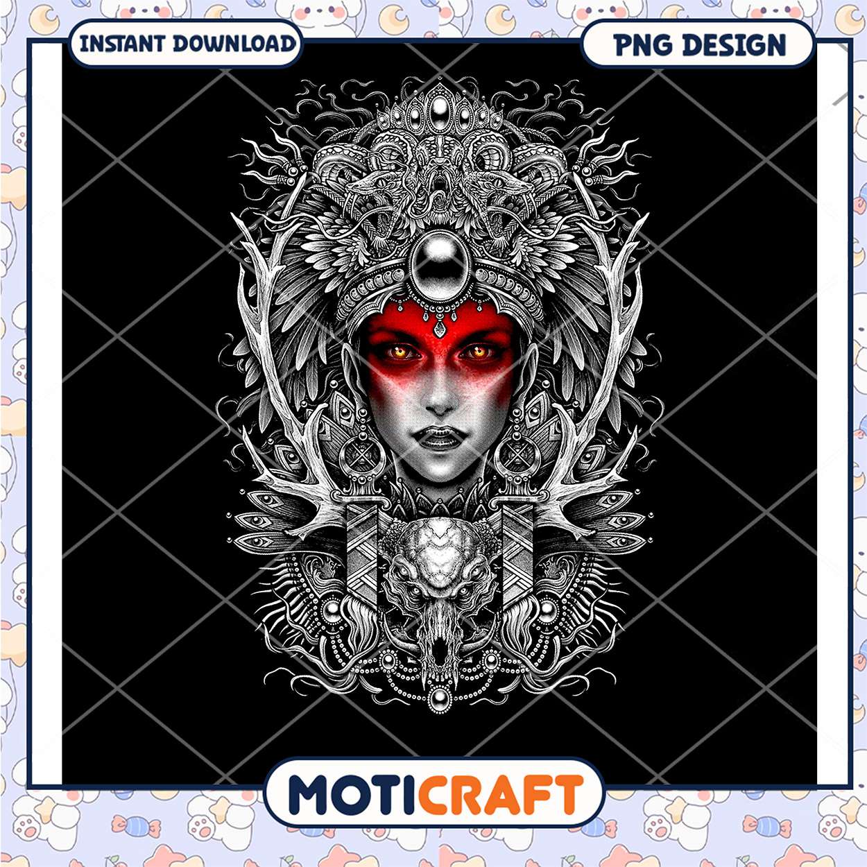 Tribal Goddess PNG Design Tribal Goddess PNG Design