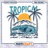 Tropical Beach Wave PNG Design 1 Tropical Beach Wave PNG Design