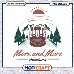Train Adventure PNG Design Instant Download