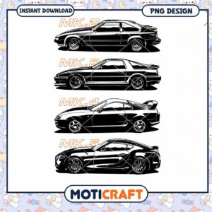 Toyota Supra MK2 5 PNG Designs