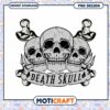 Three Skulls PNG Design Instant Download