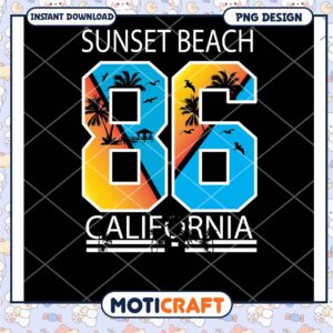 Sunset Beach 86 California PNG