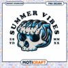 Summer Vibes Skull PNG Design