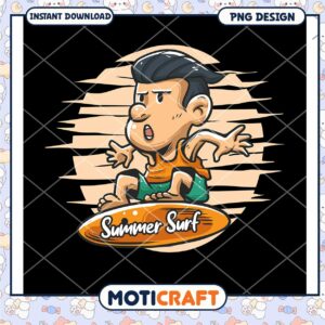 Summer Surf Kid PNG Design