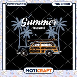 Summer Adventure PNG Design