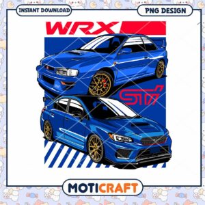 Subaru WRX STI PNG Design Car Graphic