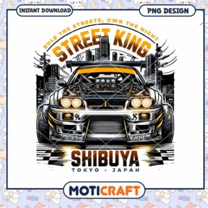 Street King Shibuya PNG Design
