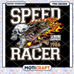 Speed Racer Skull PNG Design