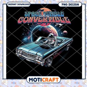 Space Rumble Convertible PNG Design