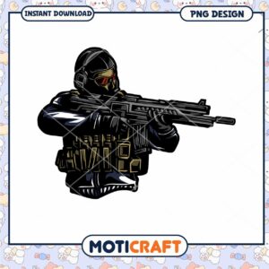 Soldier PNG Tactical Operator Design