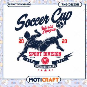 Soccer Cup PNG Design, World League