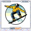 Snowboarder PNG Design Instant Download