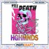 Smoking Skull PNG Design Till Death