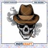 Smoking Skull PNG Design