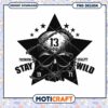 Skull Star PNG Design Stay Wild 13 2 Skull Star PNG Design Stay Wild 13