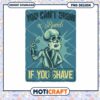 Skull Shaving PNG You Cant Grow Beard