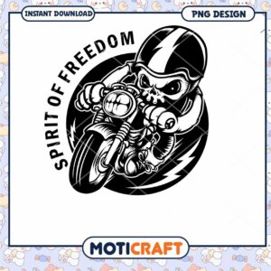 Skull Rider PNG Spirit of Freedom Design
