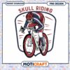Skull Rider Cycling PNG Design