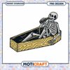 Skeleton in Coffin PNG Design 1 Skeleton in Coffin PNG Design