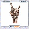 Skeleton Hand PNG Rock On Design
