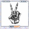 Skeleton Hand Peace Sign PNG