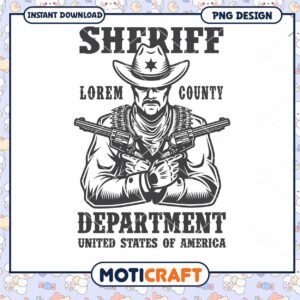 Sheriff PNG US County Department Design