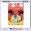 Santa Monica Surfing Girl PNG Design 2 Santa Monica Surfing Girl PNG Design
