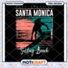 Santa Monica Surfing Beach PNG Design 1 Santa Monica Surfing Beach PNG Design