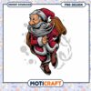 Santa Claus Ice Skating PNG Design
