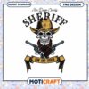 San Diego Sheriff Skull PNG Design