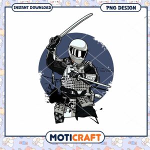 Samurai Rider PNG Design Instant Download
