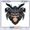 Samurai Gorilla PNG Design Download