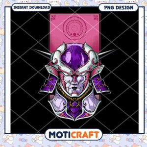 Samurai Frieza PNG Design Instant Download