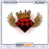 Royal Diamond Wings PNG Design