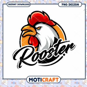 Rooster Mascot PNG Design Download