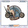 Rockabilly Garage Girl PNG Design