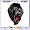 Roaring Gorilla PNG Design Instant Download