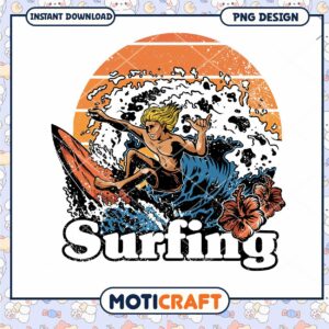 Retro Surfer PNG Design