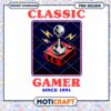 Retro Gamer PNG Classic Joystick Design