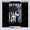 Retired Police Officer PNG Design