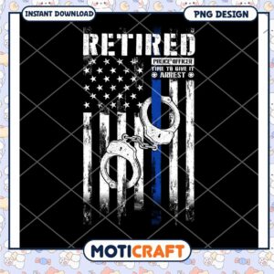 Retired Police Officer PNG Design
