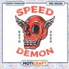 Red Skull Speed Demon PNG Design