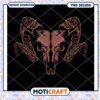 Ram Skull PNG Design Instant Download