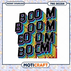 Rainbow Boom PNG Design