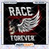 Race Forever Skull Wings PNG Design 1 Race Forever Skull Wings PNG Design