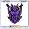 Purple Demon Head PNG Design 1 Purple Demon Head PNG Design