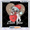 Pug Valentine PNG Design Download 1 Pug Valentine PNG Design Download