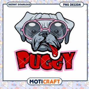 Pug Sunglasses PNG Design